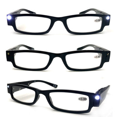 LED LIGHTED READING GLASSES FULL FRAME UNISEX